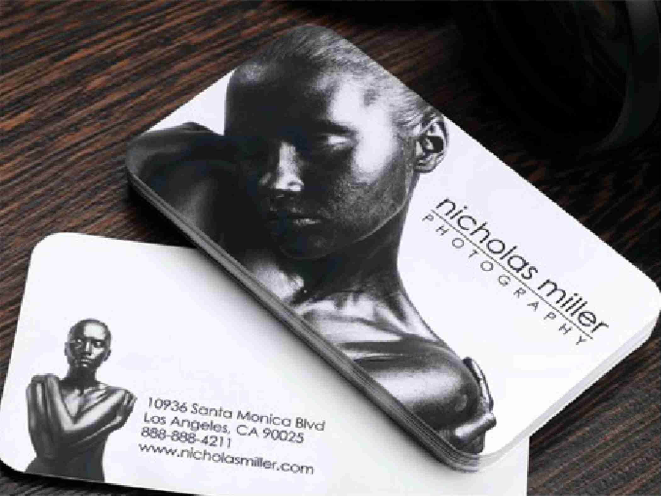 round corner business cards